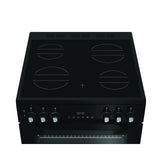 Hotpoint 60cm Double Oven Electric Cooker with Ceramic Hob - Black