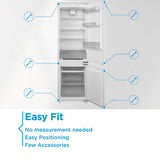Midea 54cm 70/30 Built In Fridge Freezer - White