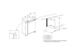 Blomberg 59.5cm Integrated Under Counter Freezer - White