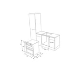 Blomberg 59.4cm Built-Under Electric Double Oven - Dark Steel (Integrated)
