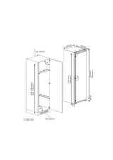 Blomberg VitaminCare+ 54cm Integrated Tall Larder Fridge - White