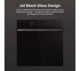 Hisense Built In Electric Single Steam, Plug & Play Oven - Jet Black