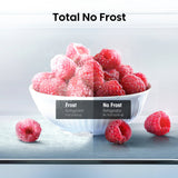 Hisense 60/40 Total No Frost Fridge Freezer - Stainless Steel
