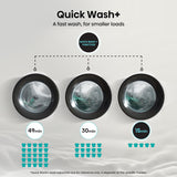 Hisense 12kg 1400 Spin, Steam Washing Machine - White
