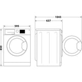 Hotpoint NSWE846WSUK 8kg 1400 Spin Washing Machine