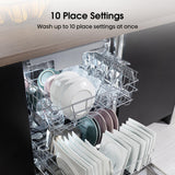 Hisense Slimline Dishwasher - Black - 10 Place Settings — view 3