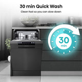 Hisense Slimline Dishwasher - Black - 10 Place Settings — view 5