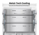 Hisense Total No Frost Plumbed American Fridge Freezer - Silver — view 6