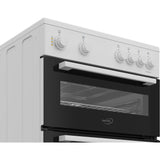 Zenith 60cm Electric Cooker with Ceramic Hob - White — view 3
