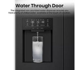 Hisense Total No Frost American Fridge Freezer - Black — view 7