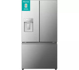 Hisense Total No Frost Plumbed American Fridge Freezer - Silver