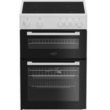 Zenith 60cm Electric Cooker with Ceramic Hob - White