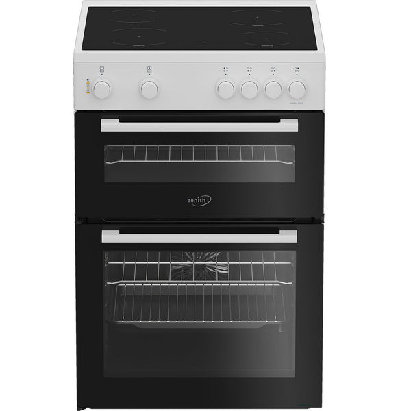 Zenith 60cm Electric Cooker with Ceramic Hob - White