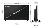 Sharp 1T-C24HE2245KB 24" HDR TV