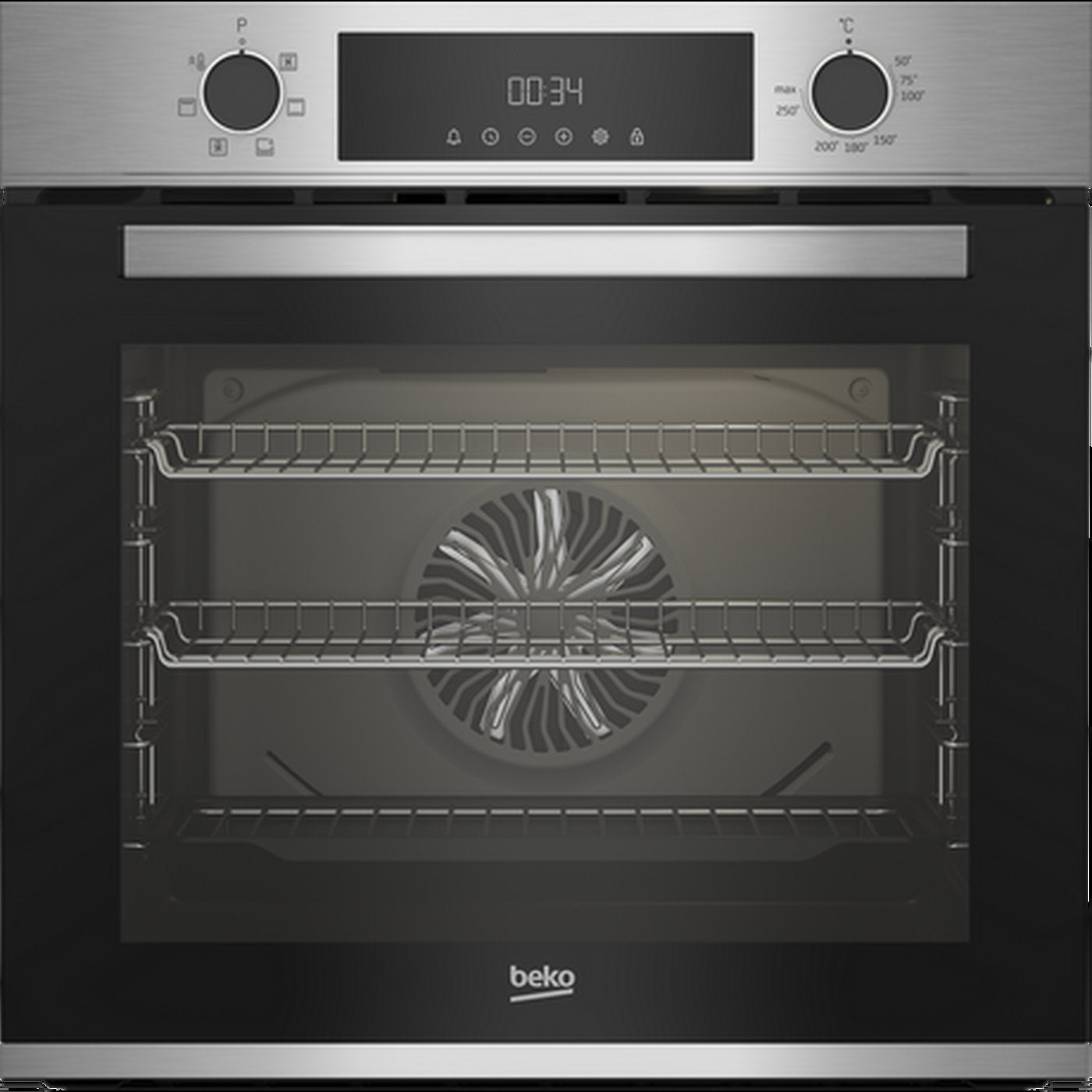 Beko AeroPerfect 60cm Built In Single Multi - function Oven - Stainless Steel