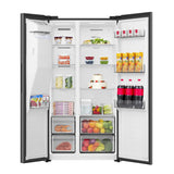 Hisense PureFlat Total No Frost American Side By Side - Black — view 2