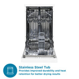 Sensis Slimline Dishwasher - White - 10 Place Settings — view 4
