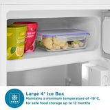 Sensis 54.8cm Undercounter Fridge with Ice Box - White — view 6