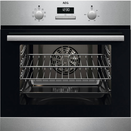 AEG BCX23101EM 59.4cm Built In Electric Single Oven - Stainless