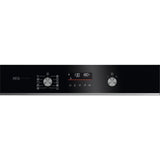 AEG GA5PB50FAB 59.5cm Built In Electric Single Oven - Gloss Black with Steel Tri — view 3