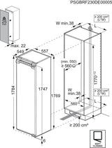 AEG NAB7N181EC Fully Integrated Upright No Frost Freezer - Fixed Hinge — view 7