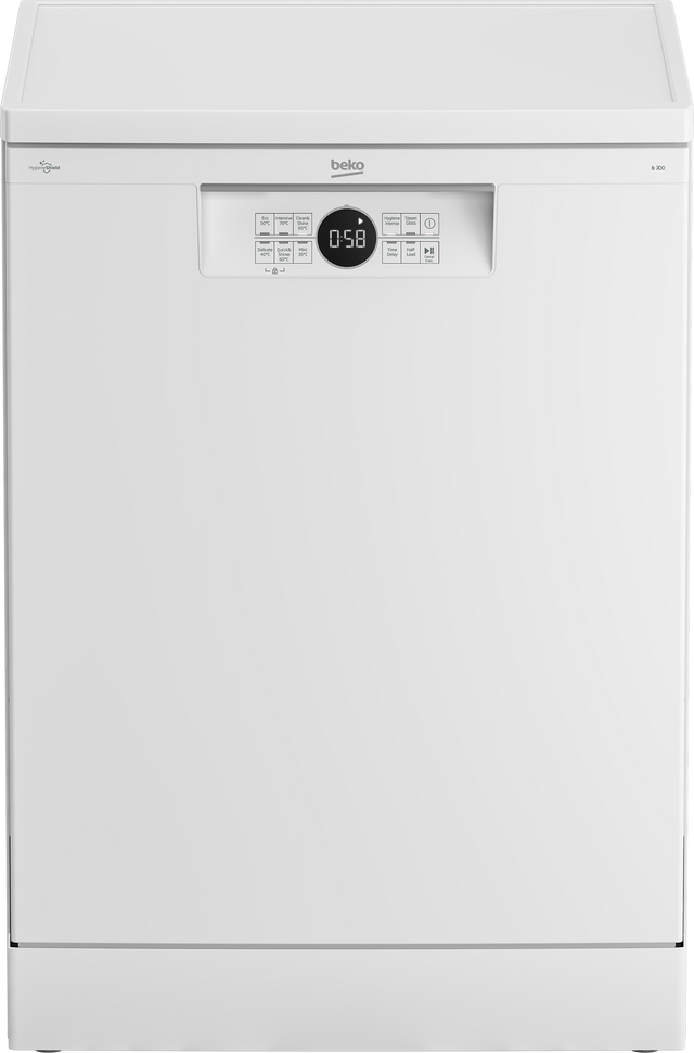Beko BDFN26432W Full Size Dishwasher - 14 Place Settings