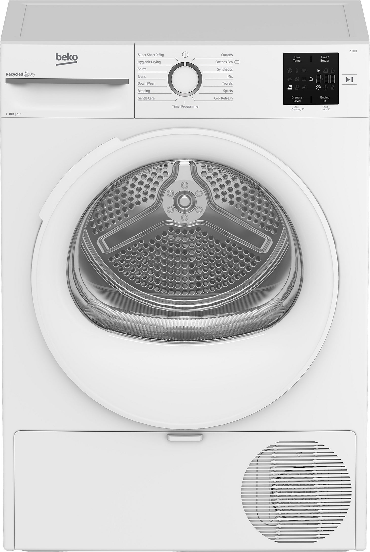 Beko 8kg Heat Pump Tumble Dryer - White