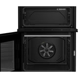 Beko EDC6731S 60cm Double Oven Electric Cooker with Vitroceramic Hob - Silver - View 5