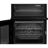 Beko EDC6731S 60cm Double Oven Electric Cooker with Vitroceramic Hob - Silver - View 6