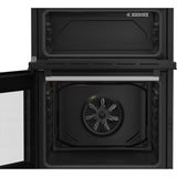 Beko EDC6731W 60cm Double Oven Electric Cooker with Vitroceramic Hob - White - View 6