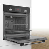 Bosch HHF113BA0B Series 2 Built-In Single Electric Oven - Black — view 3