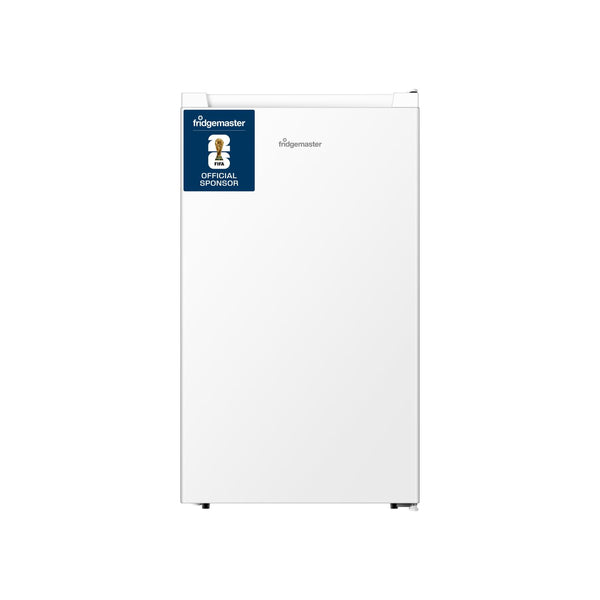 Fridgemaster MUR4894E white undercounter fridge, front view