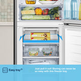 Fridgemaster MC55240ES 50/50 Freestanding Manual Defrost Fridge Freezer – Silver — view 2