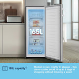 Fridgemaster MTZ55153E 55cm Static Tall Freezer - White — view 4