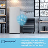 Fridgemaster MTZ55153E 55cm Static Tall Freezer - White — view 5