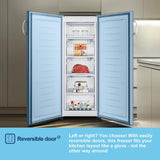 Fridgemaster MTZ55153E 55cm Static Tall Freezer - White — view 6