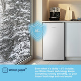 Fridgemaster MUZ4860E Under Counter Freezer in White — view 4