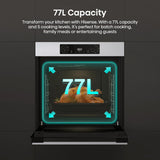 Hisense BI622AXPGUK 59.5cm Built In Electric Single Oven - Black & Stainless Steel