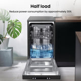 Hisense Slimline Dishwasher - Black - 10 Place Settings — view 8
