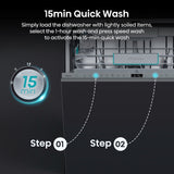 Hisense Full-Size Fully Integrated Dishwasher - 16 Place Settings — view 8