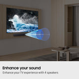 Samsung HW-B400F/XU 2.0ch Soundbar with 4 speakers - Titan Black — view 6