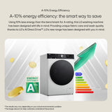 LG 13kg 1400 Spin Washing Machine - Slate Grey — view 8