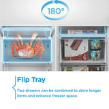 Midea 54cm 70/30 Built In Fridge Freezer - White — view 7