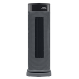 Morphy Richards 825402 grey HeatFlux ceramic tower fan heater, front view
