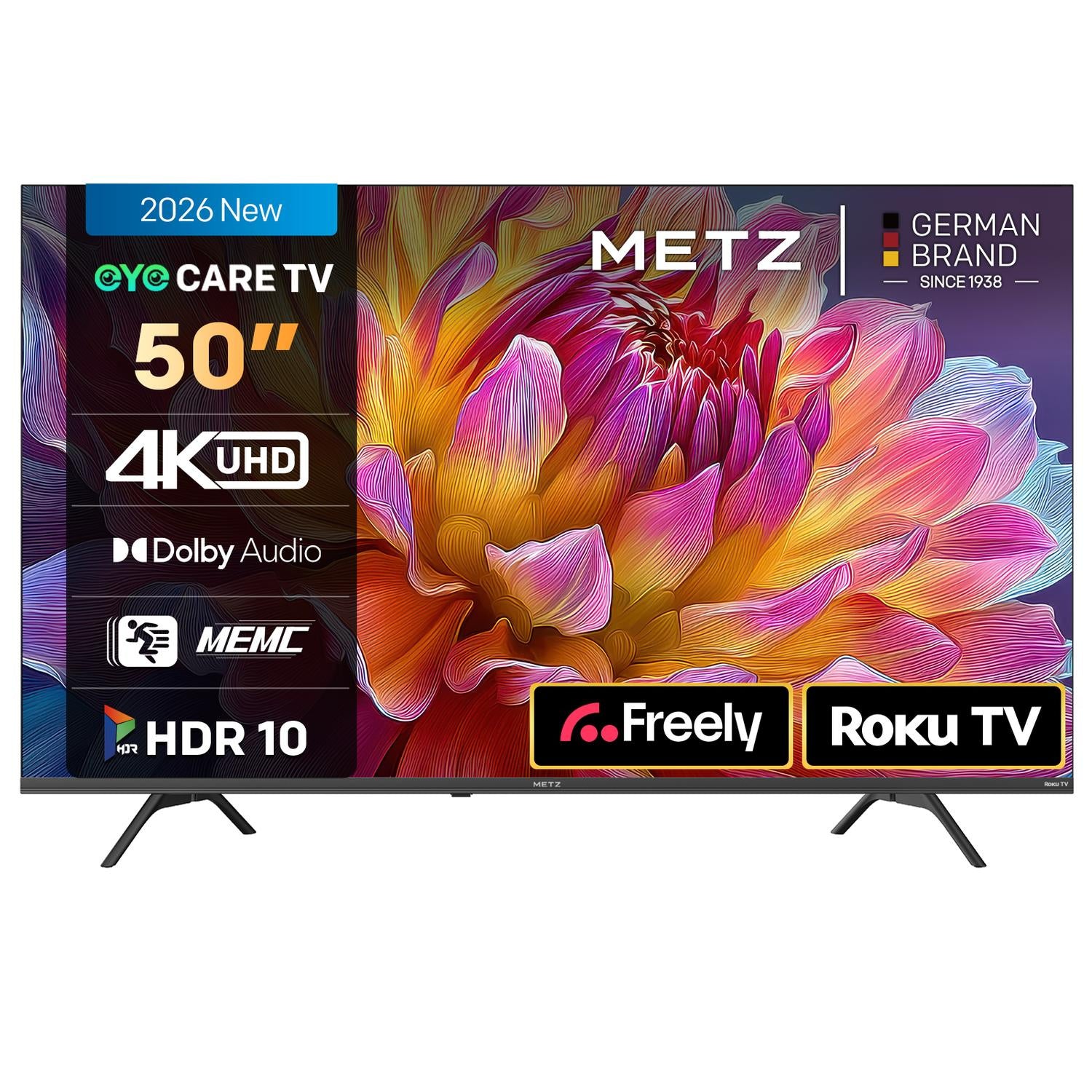 Metz 4K DLED Smart TV - Black 50"