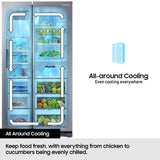 Samsung 91cm Frost Free American Fridge Freezer - Silver — view 7