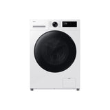 Samsung WD90HG5U34BEEU white washer dryer, front view