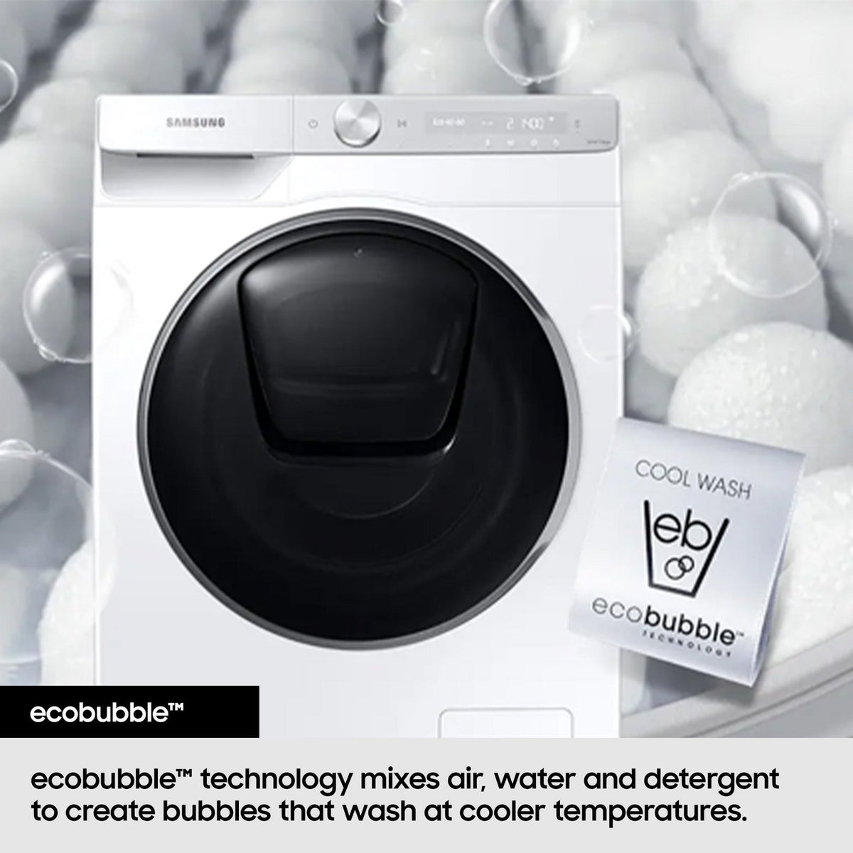 Samsung 9kg 1400 Spin Washing Machine - White — view 6