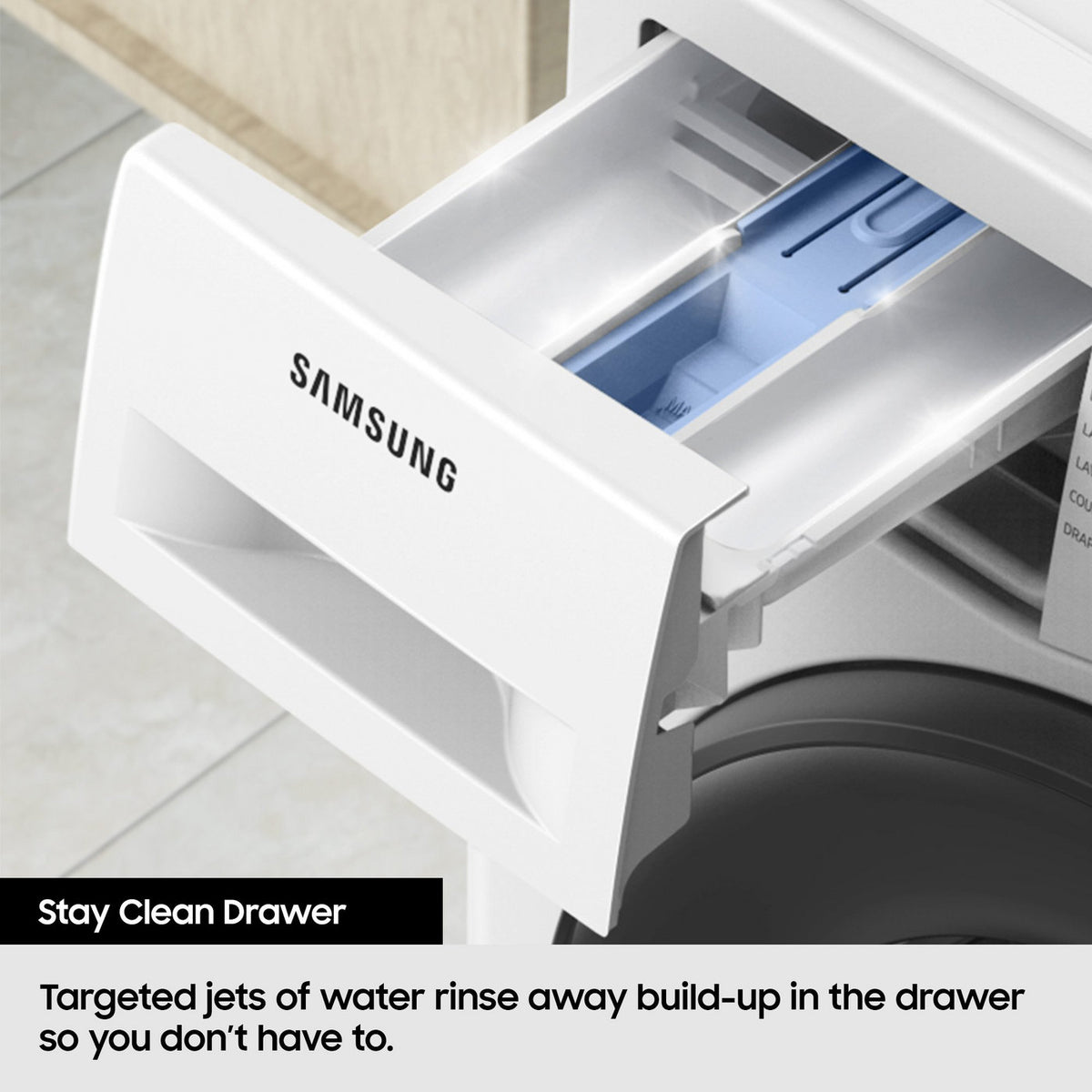 Samsung 9kg 1400 Spin Washing Machine - White — view 8