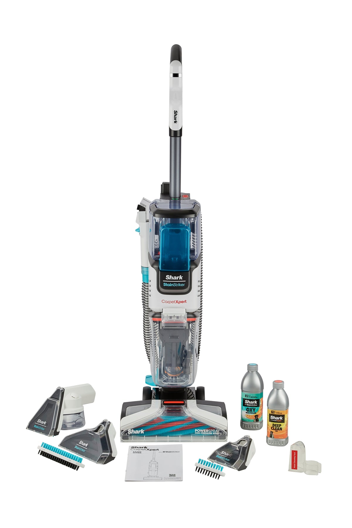 Shark EX200UK CarpetXpert upright carpet cleaner with accessories